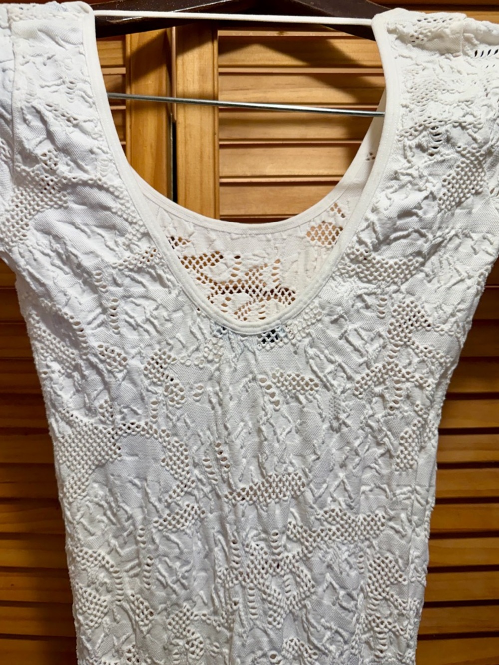 Fashion Nova White Lace Bodycon Maxi Dress Size S/M - Picture 7 of 12